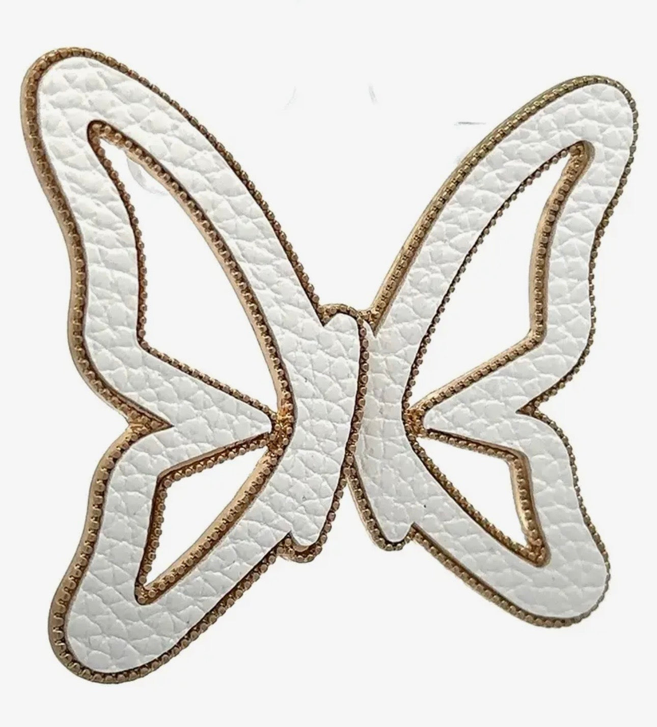 White Butterfly Earrings