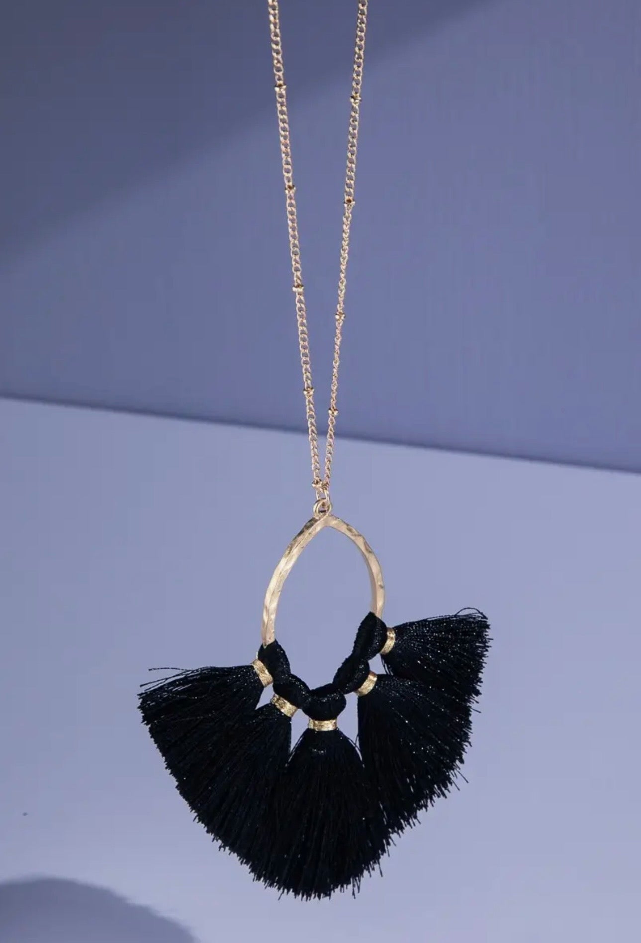 Black Pendant Necklace