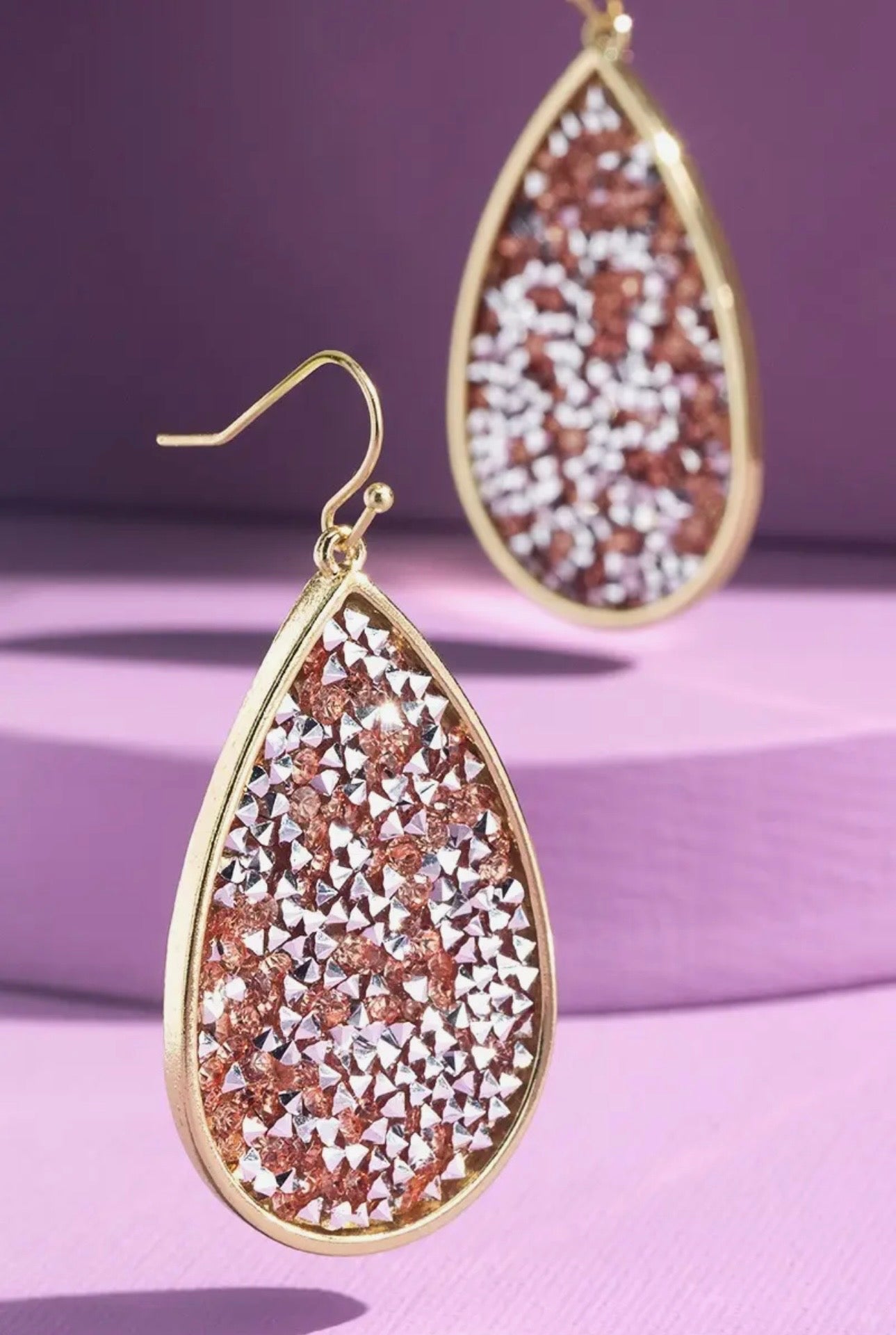 Sparkling Teardrop Earrings